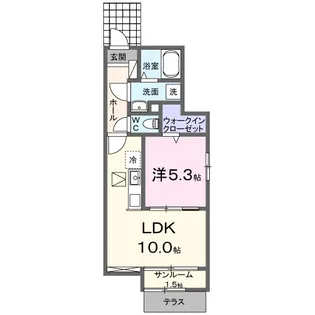 グランドムールⅠ【1階】の間取り