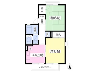 メゾンセジュールA【202号室】の間取り