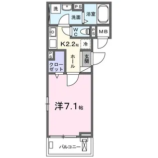ヒカルサ四日市西浜田【2階】の間取り