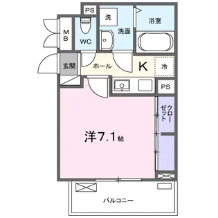 ヒカルサ四日市西浜田【3階】の間取り