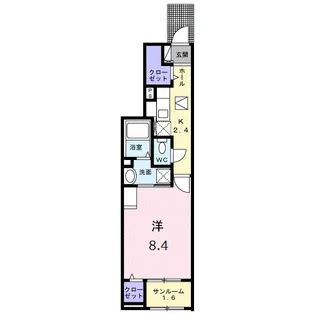 イリゼ府中【1階】の間取り