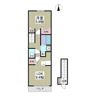 メル・オーエスⅡ【205号室】の間取り