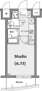 グランド・ガーラ五反田【3階】の間取り