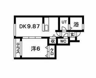 フォリーベルジェール D棟【1階】の間取り