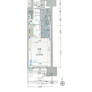エステムコート東京八王子【2階】の間取り