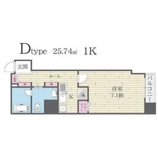 京都府京都市中京区寺町通二条下る榎木町【マンション】の間取り