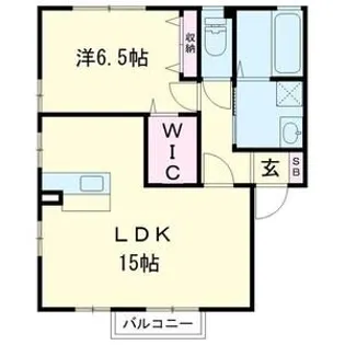 ローズコート鞍A【202号室】の間取り