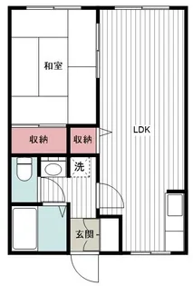 ハイツサンタフェ【105号室】の間取り