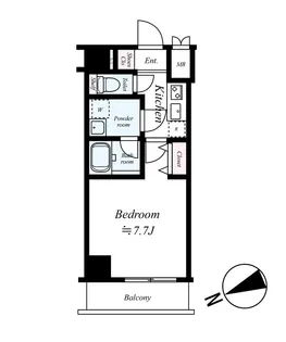 ハーモニーレジデンス東京イーストゲート【202号室号室】の間取り