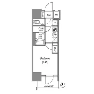 エスタート品川南大井【3階】の間取り