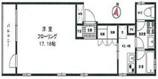 Viola南麻布【3階】の間取り