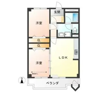 カーサ・エルドラード【1階】の間取り