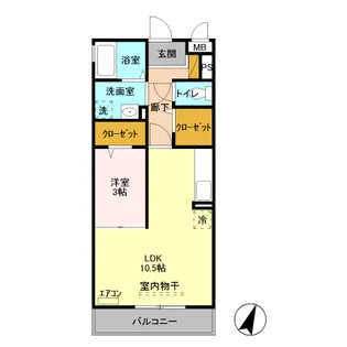 ヴィルドミールMIYUKI【2階】の間取り