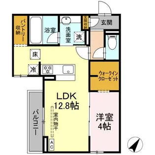 D CREST新川N【1階】の間取り