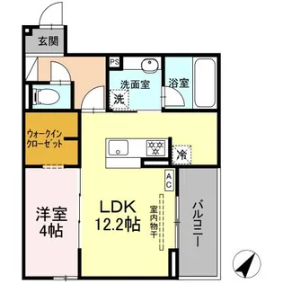 D CREST新川S【2階】の間取り