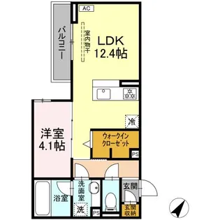 D CREST新川N【2階】の間取り