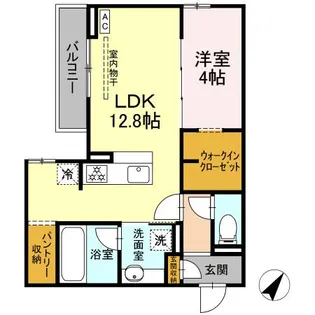 D CREST新川S【2階】の間取り