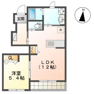 CALME BONHEURⅠ【1階】の間取り