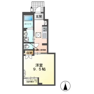 シェルル・スターテラス安久路Ⅱ(仮)【1階】の間取り