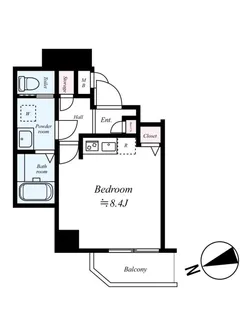 ディアレイシャス中野野方【203号室号室】の間取り