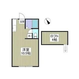 久保田ハイツ3号棟【1階】の間取り