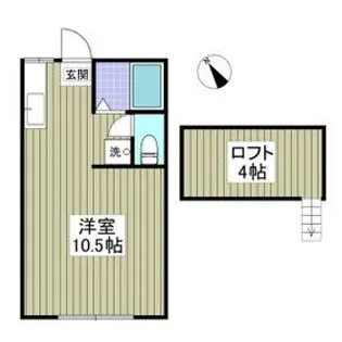 久保田ハイツ3号棟【1階】の間取り