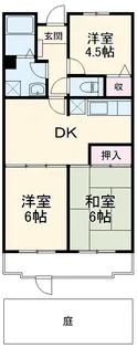 ランデス・コイヌマⅡ【303号室】の間取り