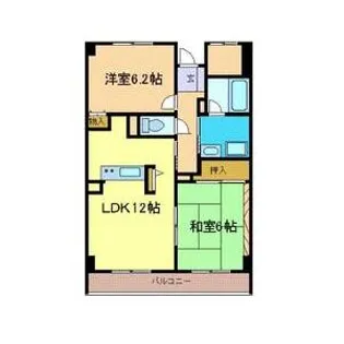 ロイヤルフラット壱番館【0401号室】の間取り