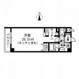 シティインデックス武蔵小山【2階】の間取り