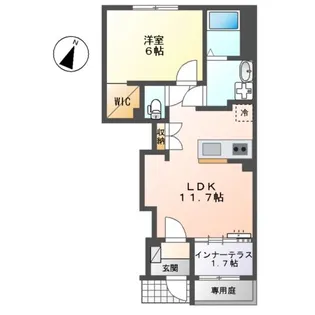 宮前区平2丁目アパートⅡ【1階】の間取り