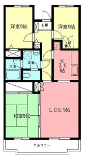 原当麻Mハイツ【2階】の間取り