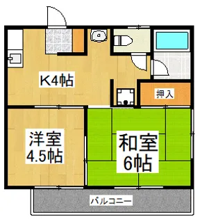 ベルカーサアベ【202号室】の間取り