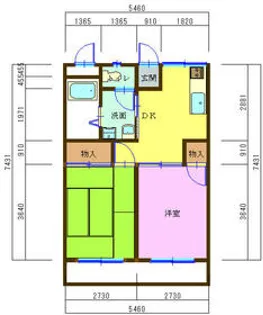 コーポリバーサイド【203号室】の間取り