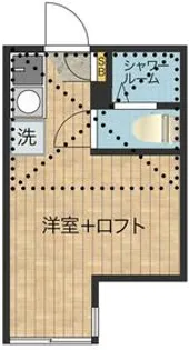 月ハウスたかとり【202号室】の間取り