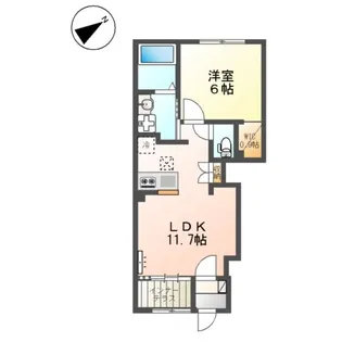 スカイセレーネ【1階】の間取り