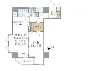 コンシェリア新橋 MASTER´S VILLA【15階】の間取り