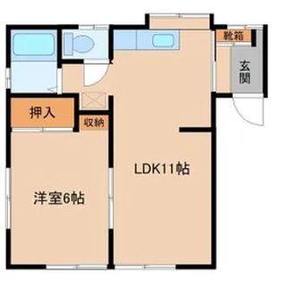 カームコマゴメ【1階】の間取り