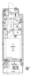 アーバイルスパシエ芝浦BAY−SIDE【6階】の間取り
