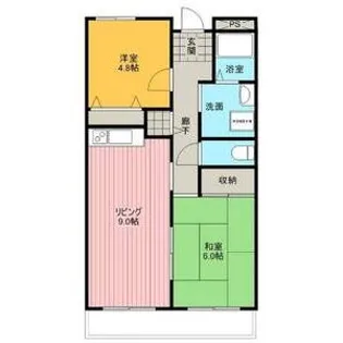 ジョイフル久米田【4階】の間取り