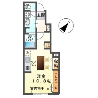 ワイズスクエア01(Y’s square01)【1階】の間取り