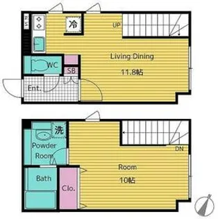 レガシア南麻布【4階】の間取り