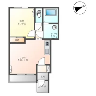 リオグランデ【1階】の間取り