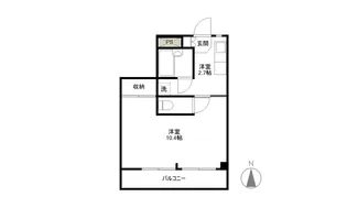 アルバスクエア【203号室】の間取り