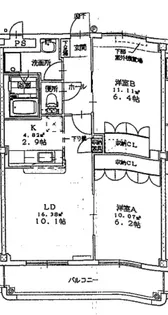 サンパレス【2階】の間取り