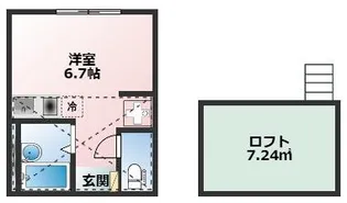ヒルズ庚台【2階】の間取り