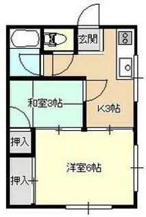 ヴィラビンゴ【2階】の間取り