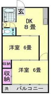 栄マンション【304号室】の間取り