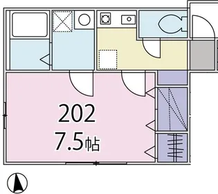 カーサクレド【2階】の間取り