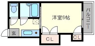 グレイスフル三国本町【6階】の間取り
