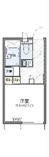 レオパレスマイルド桜町【1階】の間取り